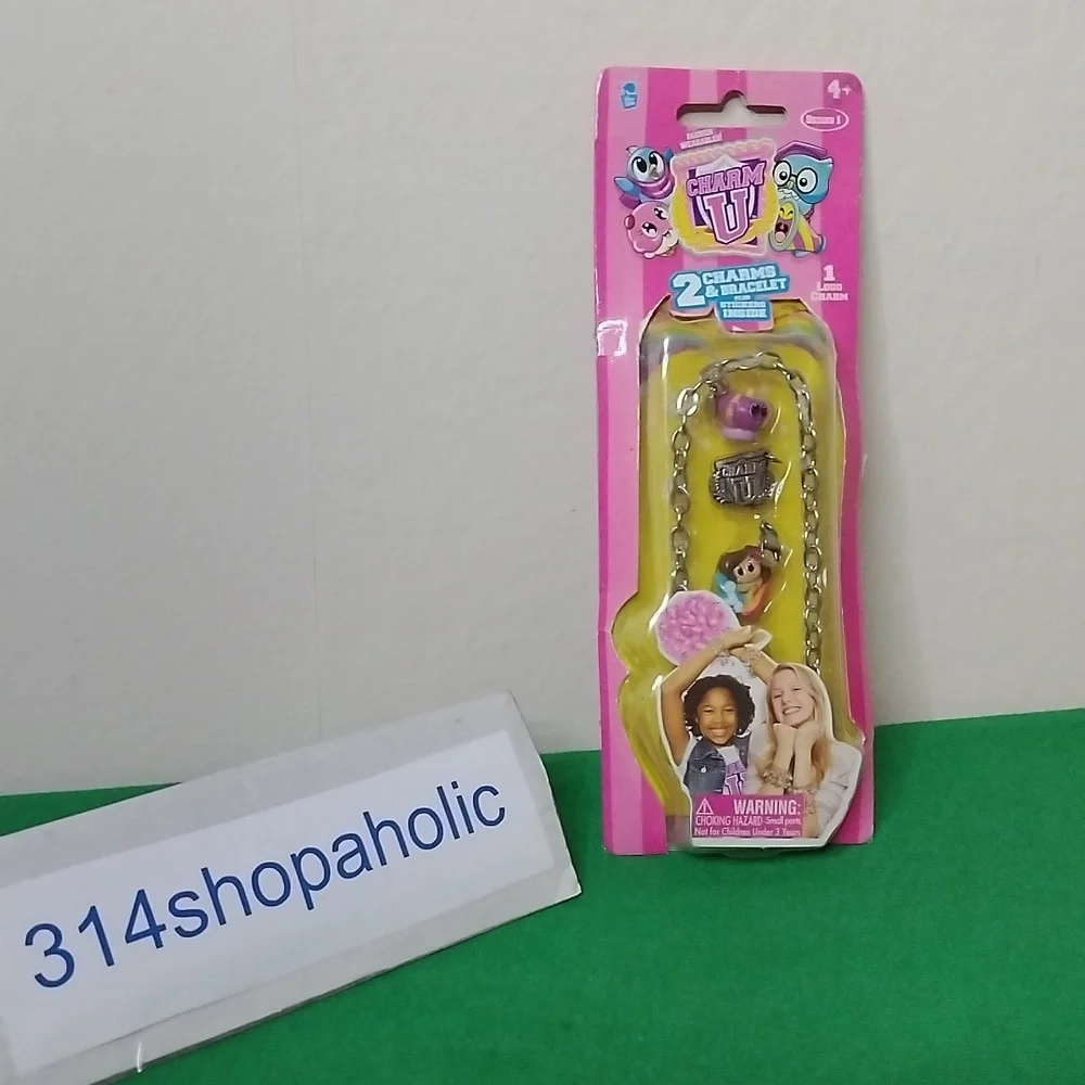 Charm U Bracelet Charm Set (With Crown And Surfer Girl)
